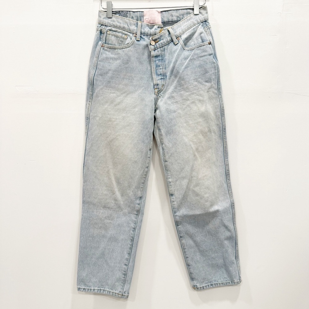 Revice Cross Front Light Wash Jeans Size 28
